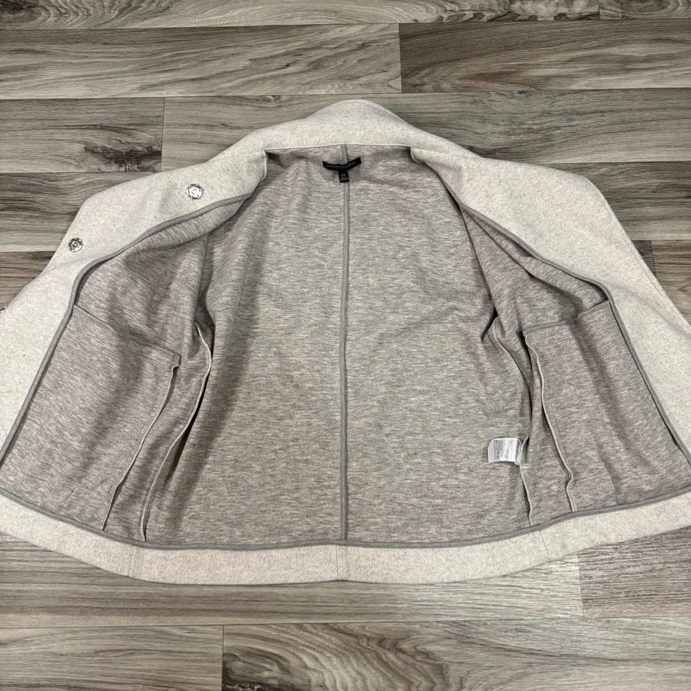 Banana Republic Melton Moto Jacket in Oatmeal Size Small
